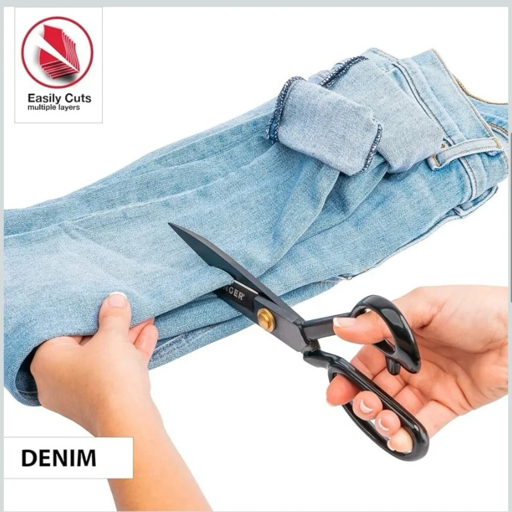 Singer 10in Forged Heavy-Duty Black Sewing Scissors, NEW in box - Picture 5 of 10